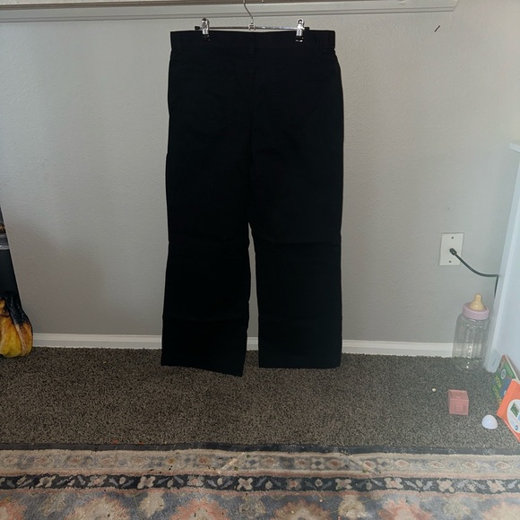 Lands' End Black Flare & Wide Leg Jeans - Picture 3 of 8